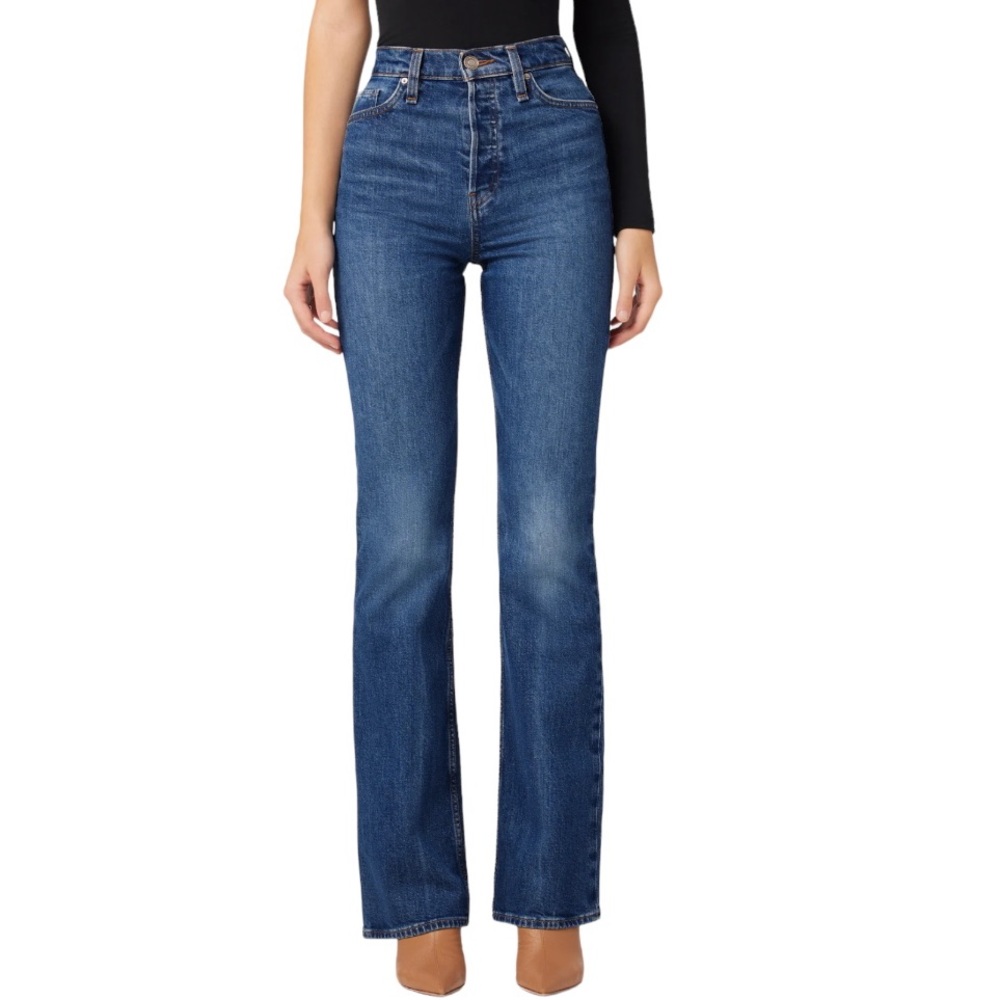 HUDSON Women’s Faye Ultra High-Rise Bootcut Denim Jeans Luminous Blue Size 25